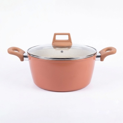 Picture of 28CM Kiam Casserole With Glass Lid CERAMIC(Multicolor)