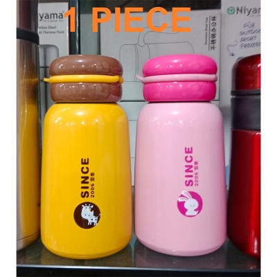 Picture of Thermos Cup Female Lovely Mini Student Child Portable Water Bottles Small Big Belly Simple Stainless Steel Cup Vacuum Flask (MULTICOLOR)(Multicolor)