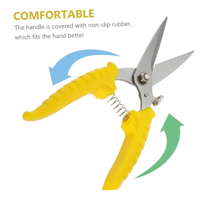 Picture of 1PC Pruning Scissor Gardening Tool Stainless Steel Material Easy Cutting Hand Shears Pruning Shear(Multicolor)