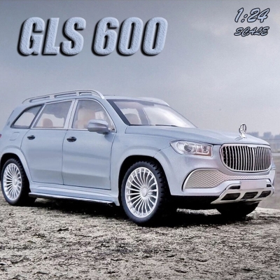 Picture of 1 PC 1:24 Mercedes Maybach GLS 600 Diecast Alloy Car ChiMei Luxurious Simulation Toy Vehicles Metal Car 6 Doors Open Model Car Sound Light Toys For Gift(Multicolor)