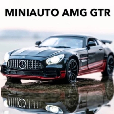 Picture of 1 PC 1:24 Mercedes AMG GT R Diecasts Alloy Car Supercar Toy Vehicles Metal Car Model Car Sound Light Toys For Gift(Multicolor)