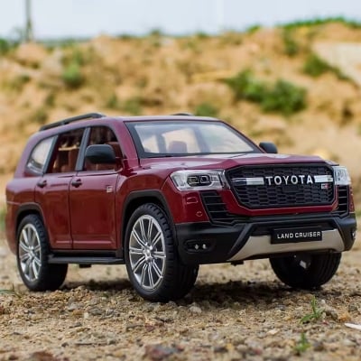 Picture of 1PC 1:24 Toyota LAND CRUISER GR Sport Alloy Diecast Toy Vehicles Metal Toy Car Model Sound and Light Pull Back Collection Kids Toy(Multicolor)