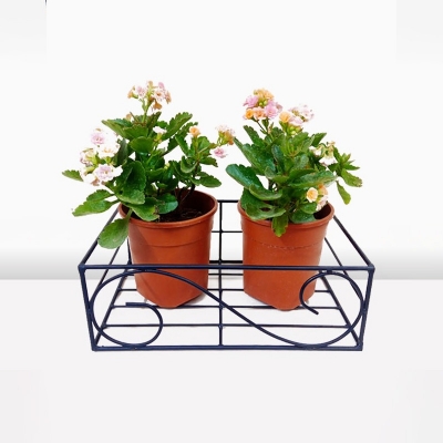 Picture of 1PC 10 Inch Square Planter Stand Flower Pot Stand For Balcony Living Room Outdoor Indoor Grill Rack(Multicolor)