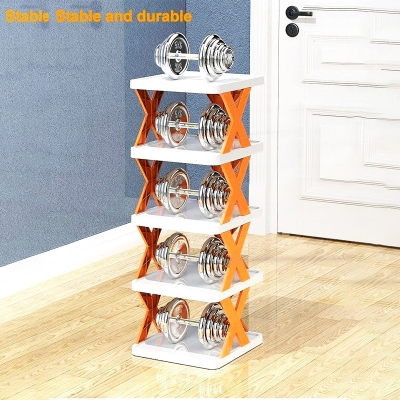 Picture of Multi-functional household foldable shoe cabinet, home balcony toy foldable storage(Multicolor)