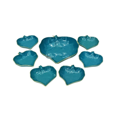 Picture of New design 7 Pcs Custard Set Sweet Bowl Set Including Serving Dish , Oven Proof porcelain Ceramic Porcelain Snack Bowl Set,Ceramic Soup & Firni Bati(Multicolor)