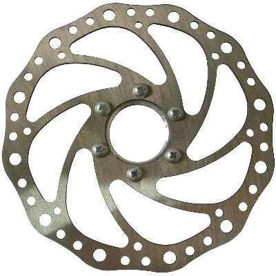 Picture of 1 Piece High Strength Bike Brake Disk Plate Flange Type Threaded Disc Brake Disc 160Mm Diameter for Bicycle rotor Stainless Steel