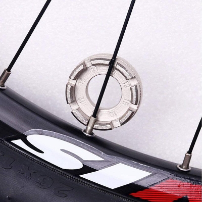 Picture of 1pcs Bicycle Spoke Nipple Wrench 8 Way Spoke Nipple Key Wheel Rim Wrench Stainless Steel Repair Tool Key