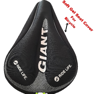Picture of Bicycle Gel Seat Cover. Cycle Saddle Silicon Gel Cover. Gel Padded Comfortable.
