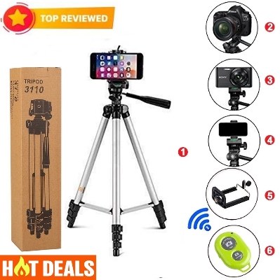 Picture of Multi Level Tripod For Camera & Phones - Silver/Black