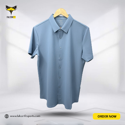 Picture of Falcon Fit Men's Half Sleeve Shirt Sky Blue