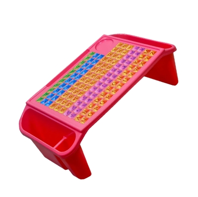 Picture of Baby Reading & Writing Table with Storage Box | Kids Study Table with Bangla, English & Arabic Letters | Multicolor Plastic Learning Desk for Children