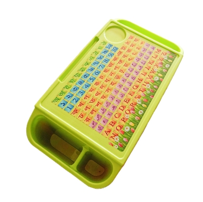 Picture of Baby Reading & Writing Table with Storage Box | Kids Study Table with Bangla, English & Arabic Letters | Multicolor Plastic Learning Desk for Children