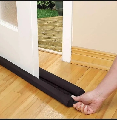 Picture of Door Bottom Sealing Strip Door Draft and Dust Stopper Insect & AC Air Stopper door gap flexible door bottom sealing strip - Multicolor