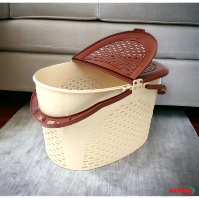Picture of Picnic Baskets, Keeping baby clothes, small pets, suitable for transporting a variety of items - Multicolor