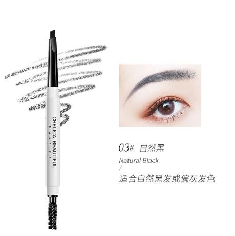 Picture of Eyebrow Pencil With Brush Waterproof Long-lasting Natural Professional Fine Sketch Liquid Eye Brow Pencil Tattoo Liquid
