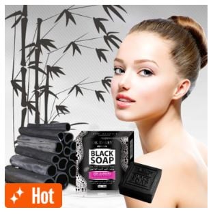 Picture of DR.DAVEY Black Charcoal Soap Cleaning Soap 100g