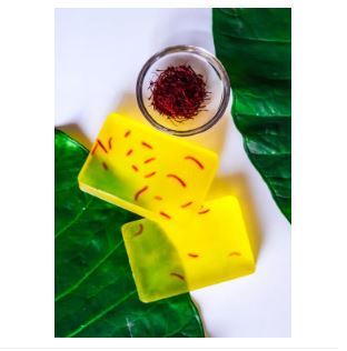 Picture of Hand Made Real Saffron Goat Milk Bar Soap -90g