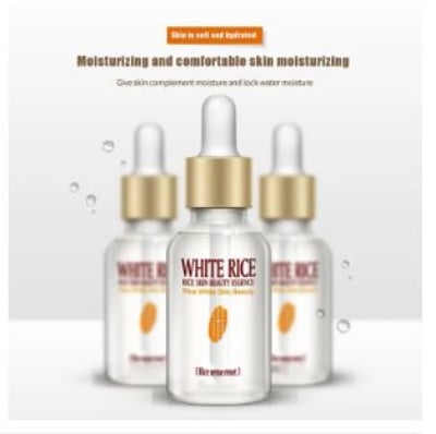 Picture of ROREC White Rice Serum Reduces Wrinkles and Lighten Dark Spots Pore Minimizer Anti- Aging Face Moisturizer Skin Lightening - 15ml
