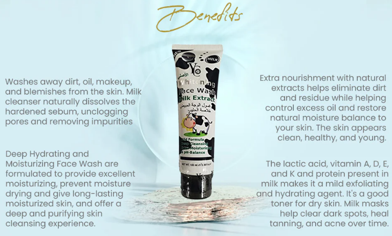 Picture of Experience the ultimate skincare with হোয়াইটেনিং ফেস ওয়াশ মিল্ক এক্সট্র্যাক্ট  (100ml)