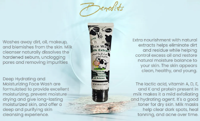 Picture of Experience the ultimate skincare with হোয়াইটেনিং ফেস ওয়াশ মিল্ক এক্সট্র্যাক্ট  (100ml)