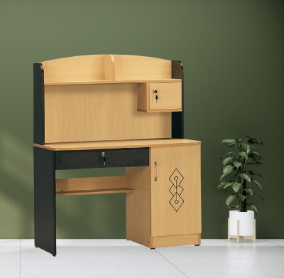 Picture of Furniture Express Beige Black Reading Table,Foldable Laptop - Computer Table 54/36