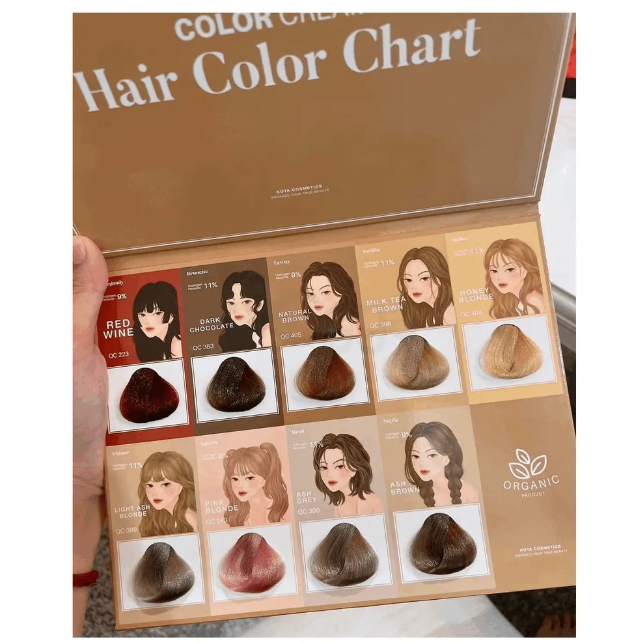 Picture of KOTA Color Cream Organic Hair Color Hair Dye Natural Korean Ginseng 12 Shade New
