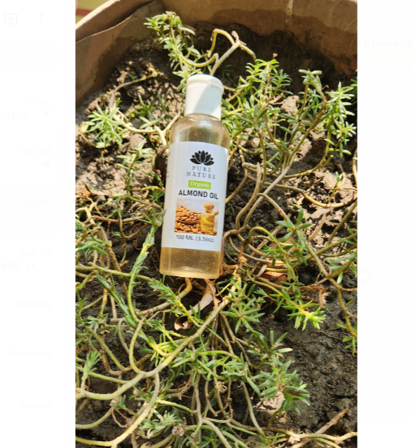 Picture of Pure Nature Organic Sweet Almond Oil - 100 ml Home Made