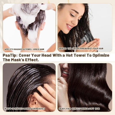 Picture of Karseell Collagen Hair Treatment Mask - Deep Repair Conditioning Argan Oil Collagen Hair Mask Essence For Dry & Damaged Hair
