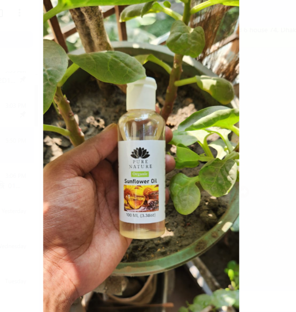 Picture of Pure Nature Organic Home Made Sunflower Oil
