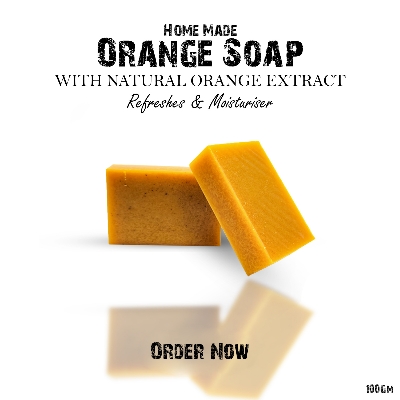 Picture of Homemade Orange Soap 100g