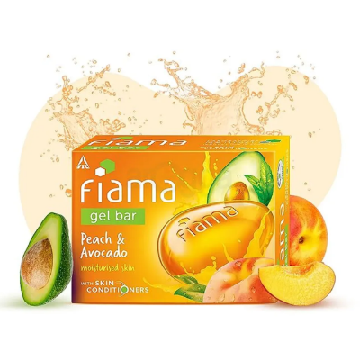 Picture of Fiama Moistured Skin Gel Bar with Peach & Avocado 125gm