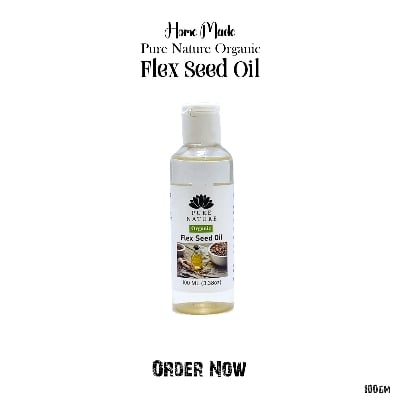 Picture of Pure Nature Organic Home Made Flex Seed Oil - 100ml