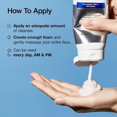 Picture of ANUA Hydrating Gentle Foaming Cleanser, Hyaluronic Acid, Glycerin, Zinc, Panthenol, Korean Face Wash for Dry Skin, for Double Cleansing, Korean Skincare (150ml/5.07fl oz.)