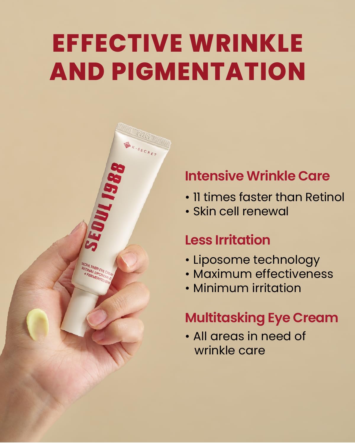Picture of KSECRET - SEOUL 1988 Eye Cream : Retinal Liposome 4% + Fermented Bean 30ml