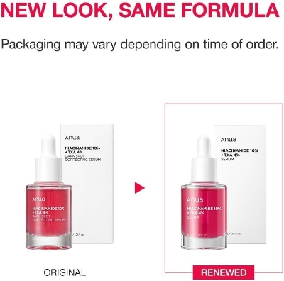 Picture of Anua 10% Niacinamide+ 4% Tranexamic Acid Serum, Ceramide, Hyaluronic Acid, Vitamin B12 natural color, for Sensitive skin, Korean Glass Skin, Fragrance-Free (30ml /1.01 fl.oz.)
