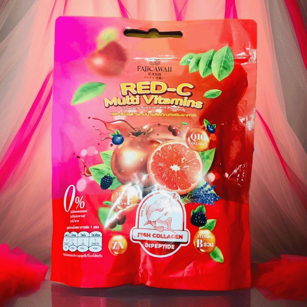 Picture of Faiicawaii Red-C Multi Vitamins Dietary Supplement 300gm