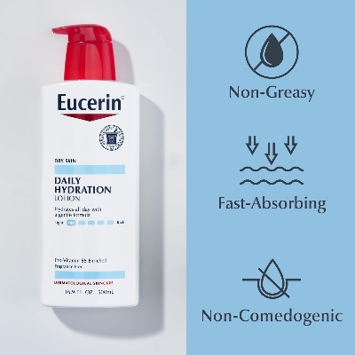 Picture of Eucerin Daily Hydration Lotion With Pro-Vitamin B5 For Dry Skin - 500 ml