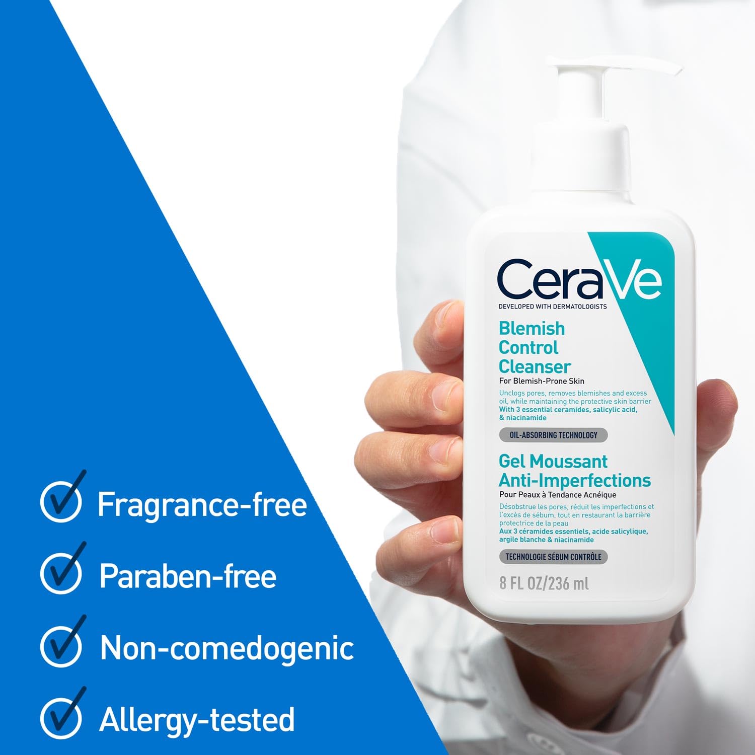 Picture of CeraVe Blemish Control Cleanser for Blemish-Prone Skin 236ml