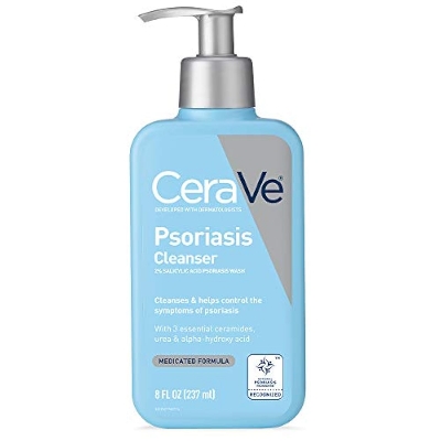 Picture of CeraVe Cleanser for Psoriasis Treatment, With Salicylic Acid for Dry Skin Itch Relief & Latic Acid for Exfoliation, Fragrance Free & Allergy Tested,  237ml
