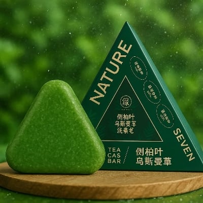 Picture of Seven Nature Herbal Shampoo Bar – Natural Organic Plant-Based Formula, Calms Scalp & Strengthens Hair for Men and Women 120gm