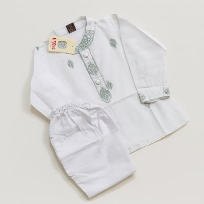 Picture of fasionable baby panjabi set styles baccha panjabi set