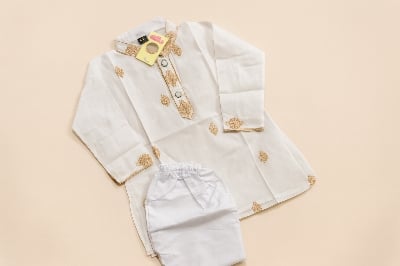 Picture of fasionable baby panjabi set styles baccha panjabi set
