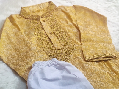 Picture of fasionable indian karchupi design boys panjabi