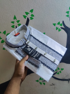 Picture of Exclusive panjabi for men white colour Design  febric eid special panjabi for men
