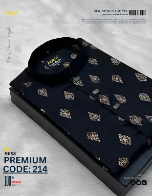 Picture of The semilong designs super cotton fabric Panjabi