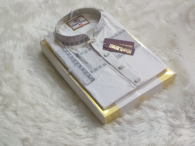 Picture of New  semilong designs super cotton fabric Panjabi