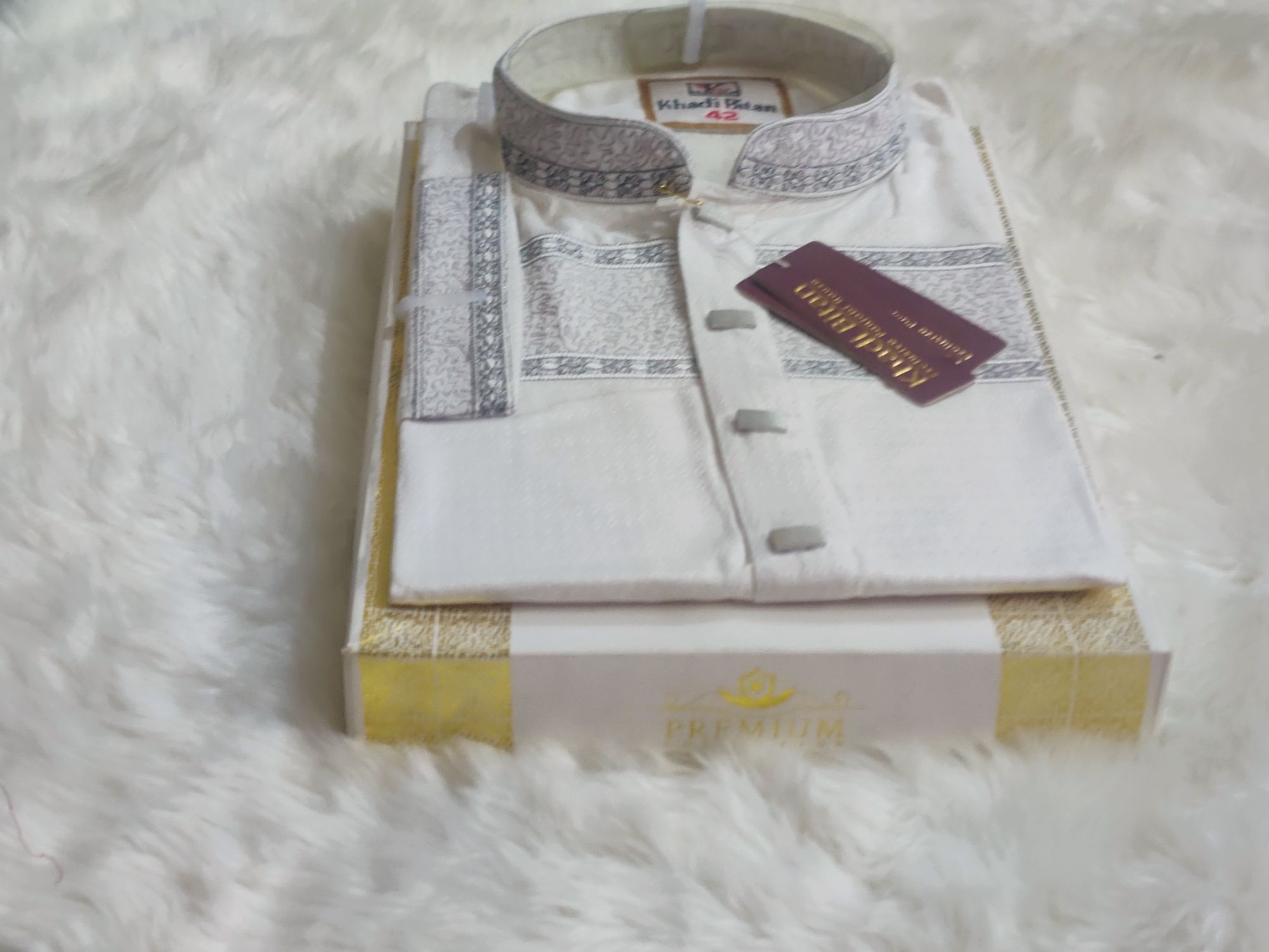 Picture of New  semilong designs super cotton fabric Panjabi