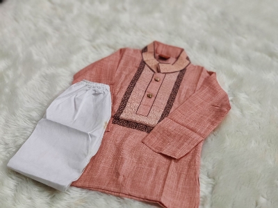 Picture of New design baby panjabi  kids pest colour  new design panjabi