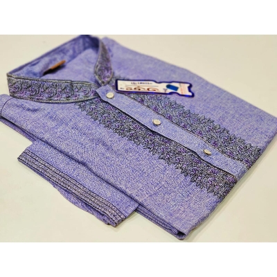 Picture of Pure cotton febric semilong fashionable Eid special solid colour pankabi