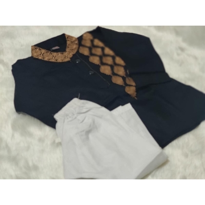 Picture of Versatile -Soft Cotton - Very Stylish and Comfortable - High Quality - Multicolor Well Fitted - Punjabi Set for Kids- Avant-garde